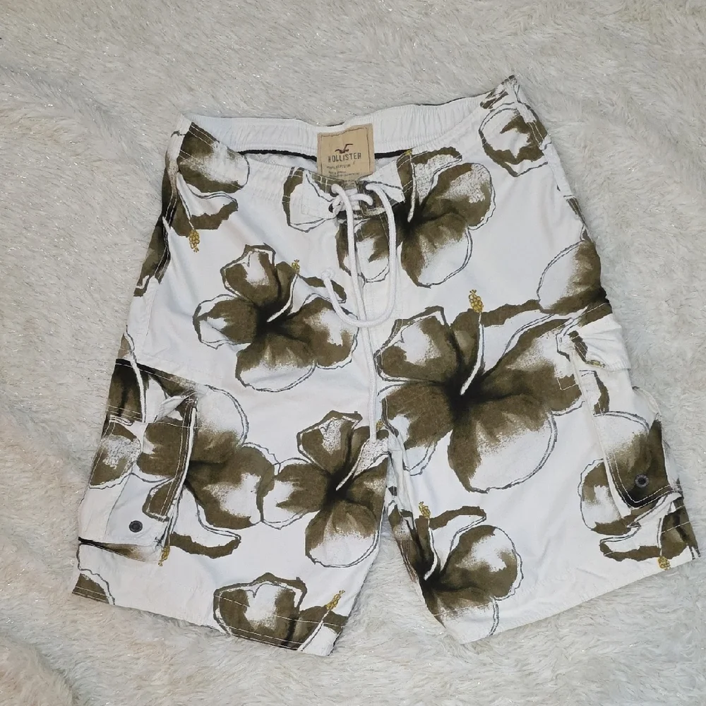 Hollister Vintage Y2K‎ Hibiscus Cargo Swim Trunks XL